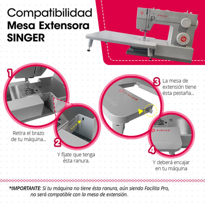 Mesa extensora Singer para Máquinas de coser Facilita Pro