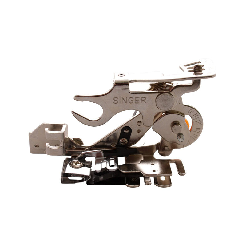 Prensatelas Singer ruffler de fijación para volantes y pliegues perfectamente espaciados para telas ligeras a peso medio, 2500270.06