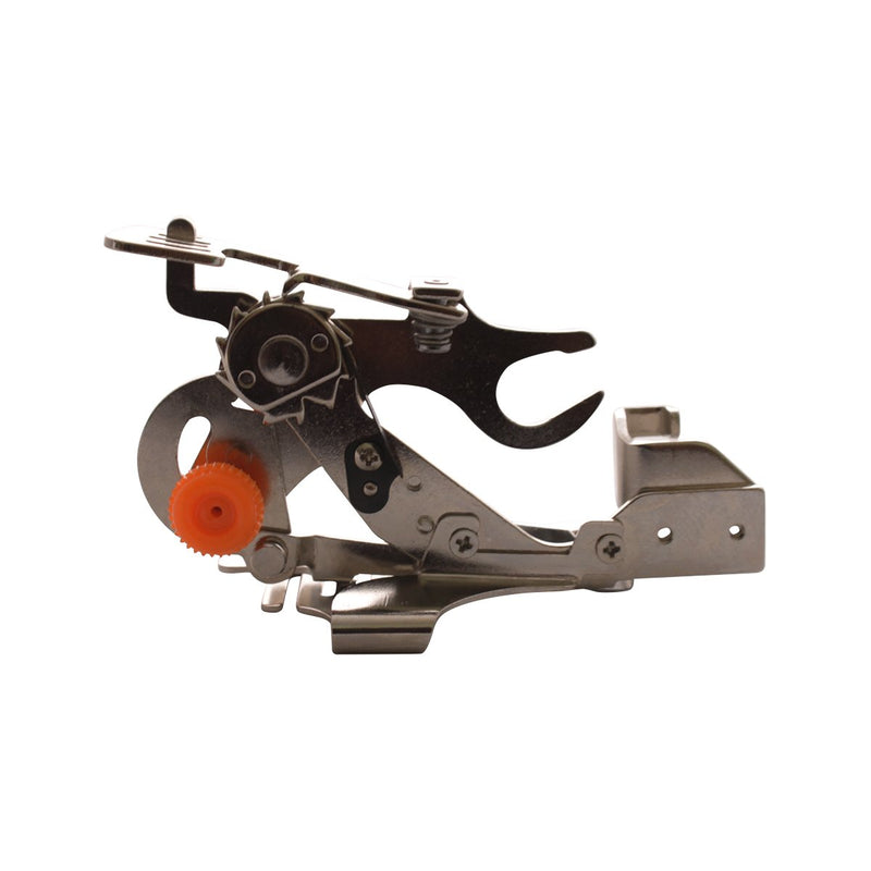 Prensatelas Singer ruffler de fijación para volantes y pliegues perfectamente espaciados para telas ligeras a peso medio, 2500270.06