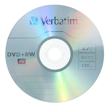 Discos Virgenes Verbatim P/ DVD,DVD+RW, 4.7GB, 4x,10 Discos