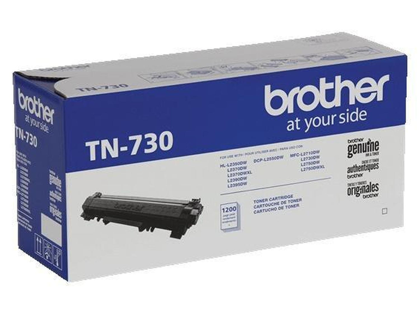 Tóner Brother TN730 Negro, 1200 Páginas