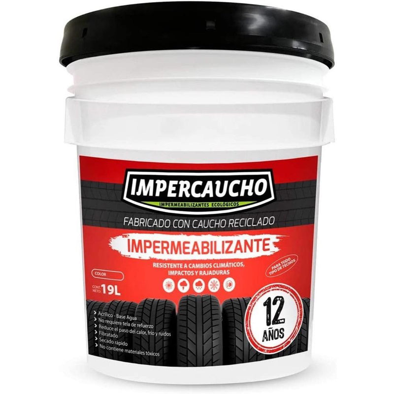 Impercaucho Impermeabilizante Terracota 19L, 12 años