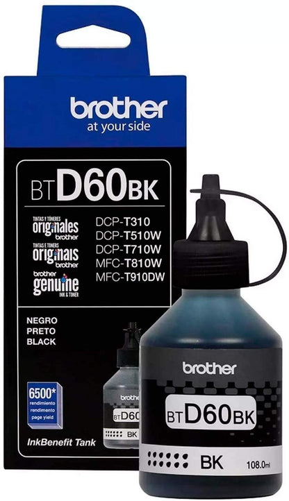 Kit de 4 tintas Brother BTD60BK,BT5001C,BT5001M & BT5001Y