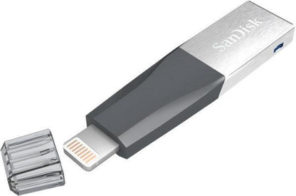 Memoria USB SanDisk IXpand Mini, 32GB, USB 3.0/Lightning, Gris/Plata