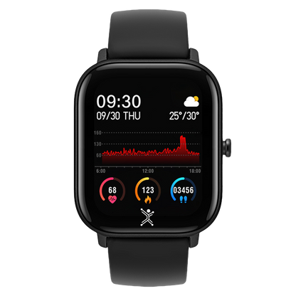 Smartwatch Karvon, Touch, Bluetooth4.2, Android/iOS,Negro