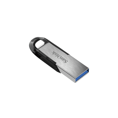 Memoria USB SanDisk ULTRA FLAIR, 128GB, USB 3.0, Plata/Negro