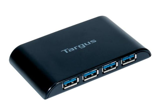 Targus Hub USB A 3.0 de 4 Puertos, Negro - sin Adaptador