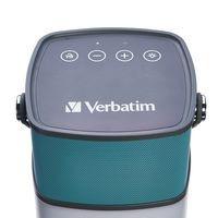 Verbatim Bocina Literna 2 en 1, 1W, Cyan/Gris - Resistente al Agua