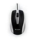 Mouse Verbatim Óptico Bravo 99741, Alámbrico, USB, Negro/Plata