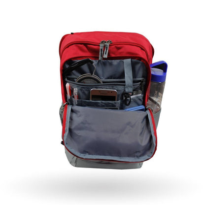 Mochila Viaje Wenger Jetty, 605178, para laptop de 16" y tablet de 12, mochila roja, Sistema Pass-Th