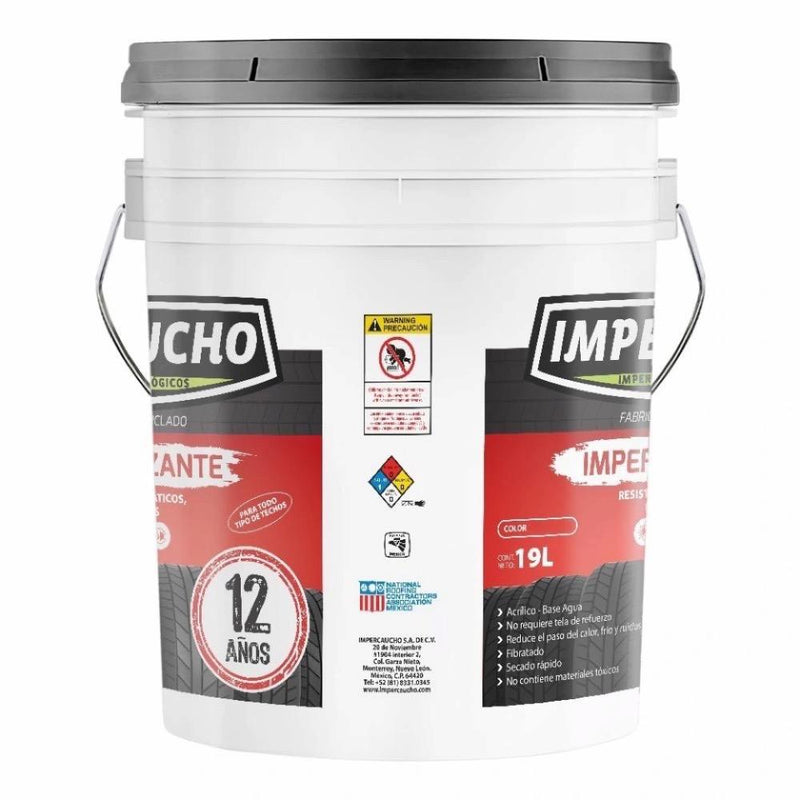 Impercaucho Impermeabilizante Terracota 19L, 12 años