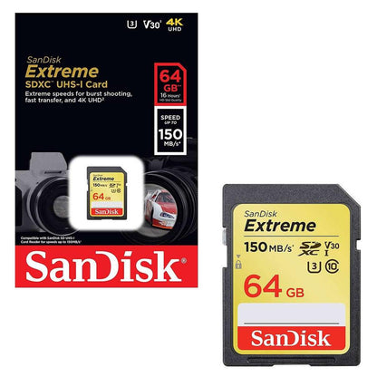 Tarjeta de memoria SanDisk SDSDXV6-064G-GNCIN Extreme 64GB