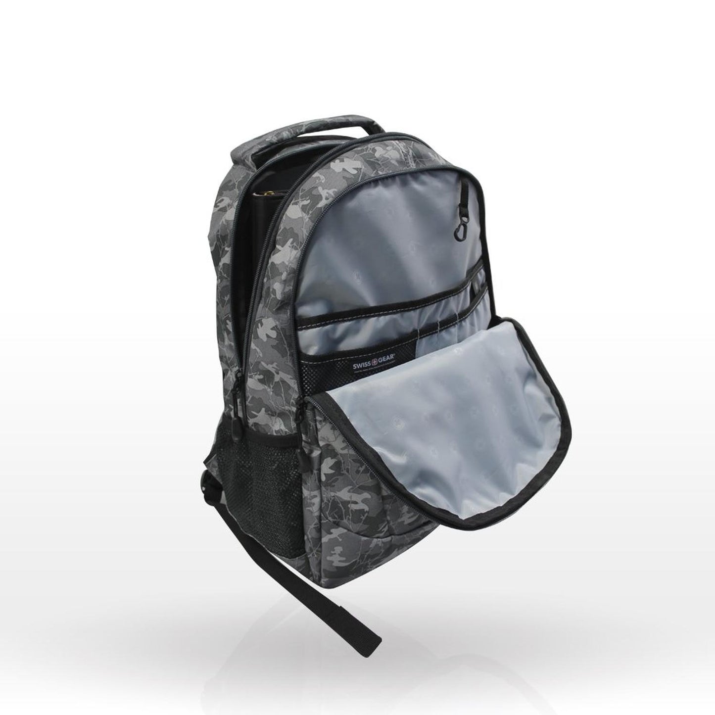 Mochila BTS Swissgear Camuflaje, para laptop de 15", 6779420408, color gris oscuro, tecnología Air F